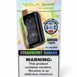 پاد یکبار مصرف تسلا بار TS-40000 با طعم توت‌فرنگی موز