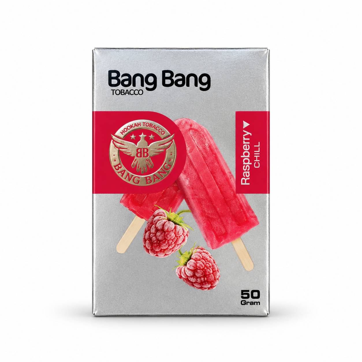 تنباکو قلیان بنگ بنگ تمشک بستنی ۵۰ گرمی Bang Bang Raspberry Chill تنباکو قلیان بنگ بنگ تمشک بستنی ۵۰ گرمی Bang Bang Raspberry Chill