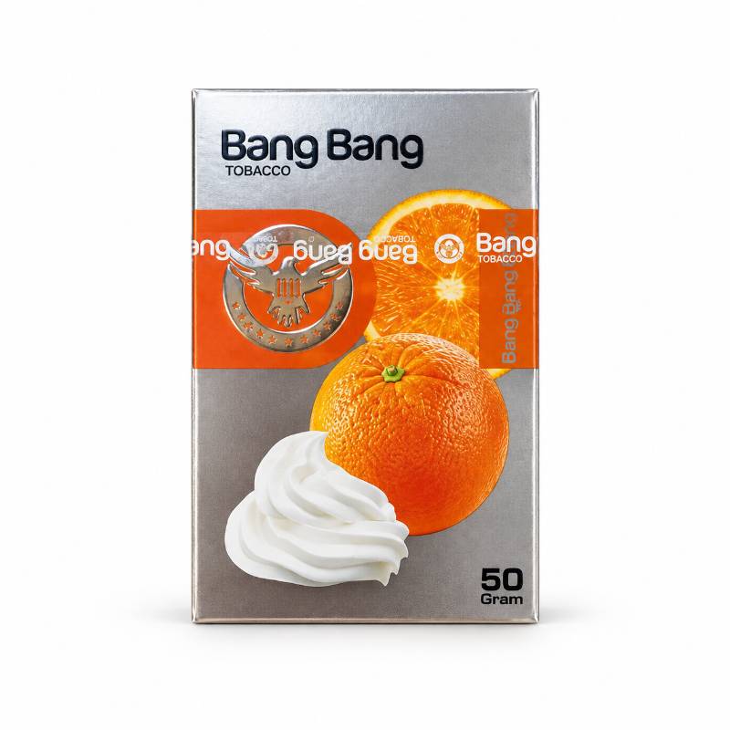 تنباکو قلیان بنگ بنگ پرتغال خامه ۵۰ گرمی Bang Bang Orange Cream