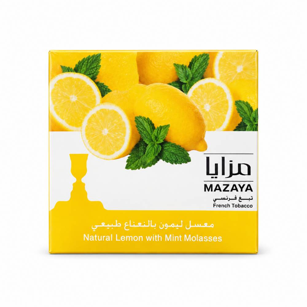 تنباکو قلیان مزایا لیمو نعناع ۲۵۰ گرم (Mazaya Lemon With Mint Molasses 250g)