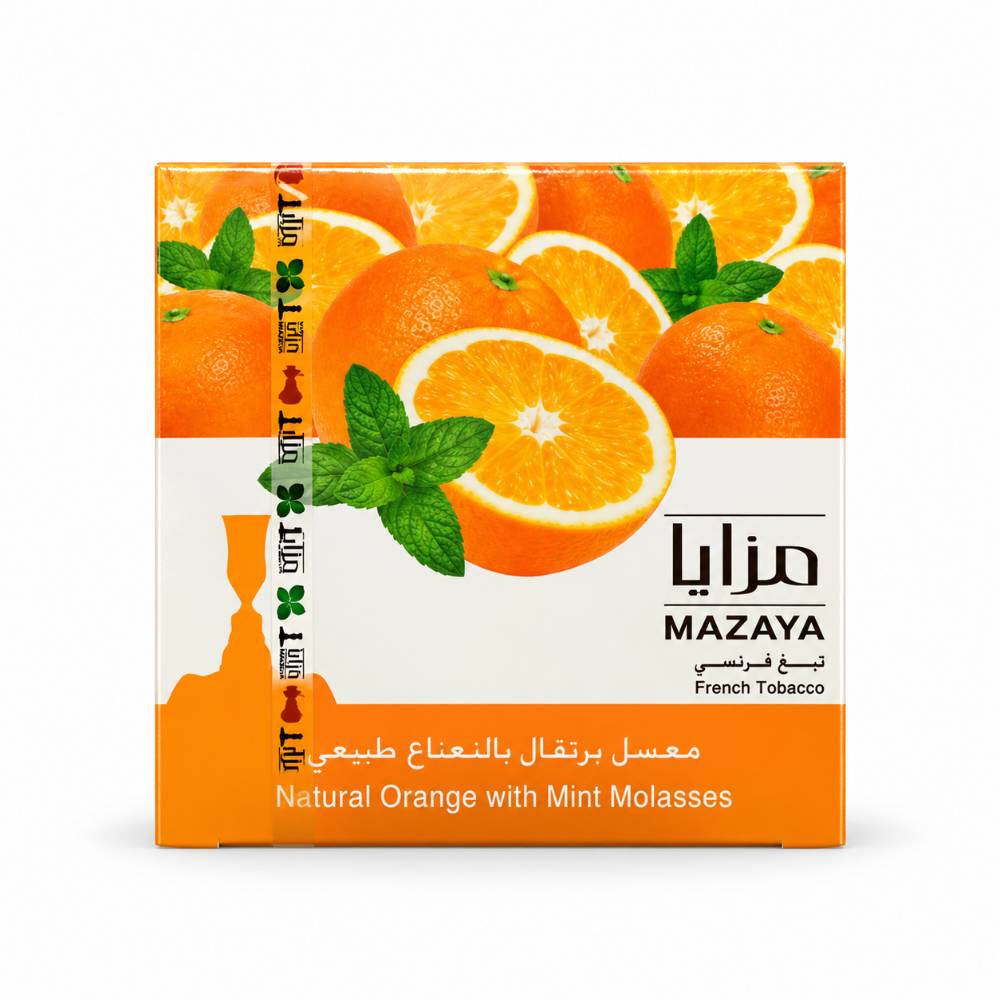 تنباکو قلیان مزایا پرتقال نعناع ۲۵۰ گرم (Mazaya Orange With Mint Molasses 250g)