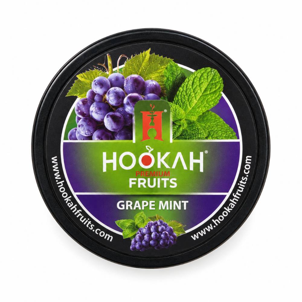 تنباکو میوه طبیعی هوکا با طعم انگور نعناع ۱۰۰ گرم (HOOKAH FRUITS Grape Mint 100g)