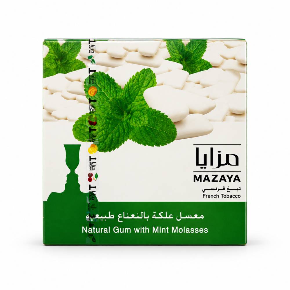 معسل قلیان مزایا آدامس نعناع ۲۵۰ گرم (Mazaya Gum With Mint Molasses 250g)
