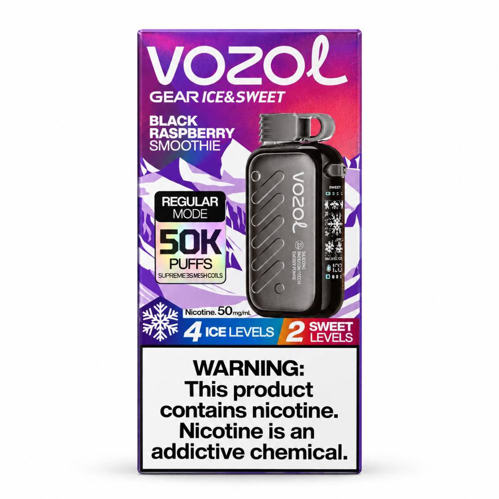 پاد یکبار مصرف ووزول بلک رزبری اسموتی ۵۰K (VOZOL Black Raspberry Smoothie 50K)