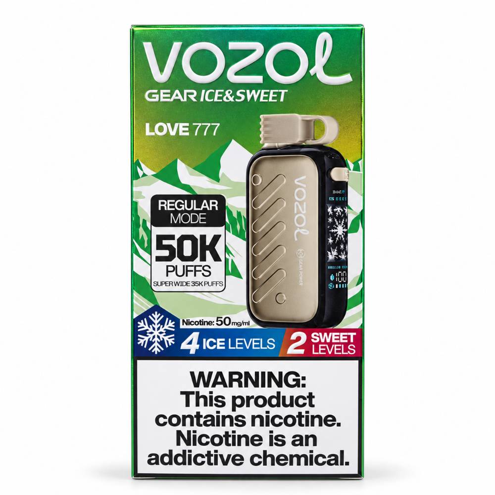 پاد یکبار مصرف ووزول لاو ۷۷۷ ۵۰K (VOZOL Gear Ice & Sweet Love 777 50K)