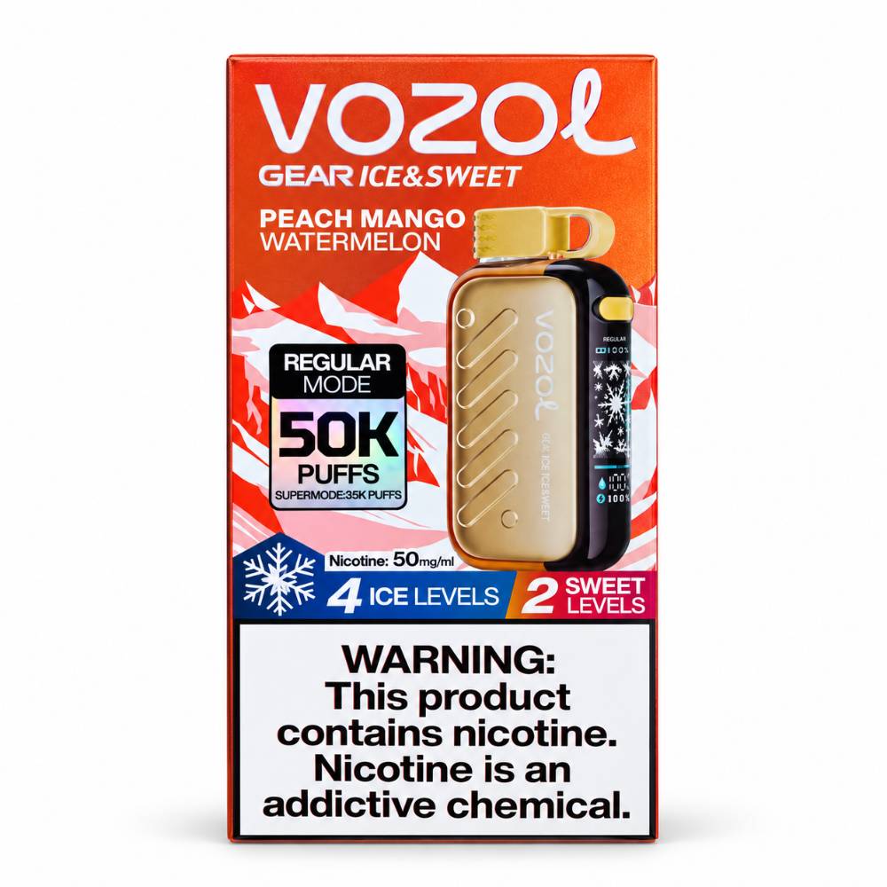 پاد یکبار مصرف ووزول هلو انبه هندوانه ۵۰K (VOZOL Peach Mango Watermelon 50K)