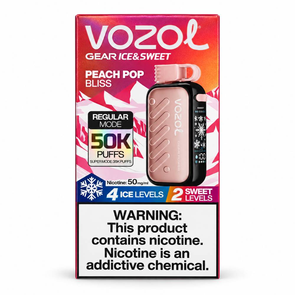 پاد یکبار مصرف ووزول هلو پاپ بلیس ۵۰K (VOZOL Peach Pop Bliss 50K)