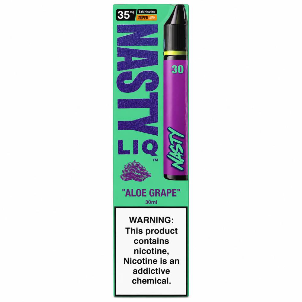 سالت نستی آلوئه‌ورا انگور 35 میلی‌گرم Nasty Aloe Grape Salt Nicotine 35mg