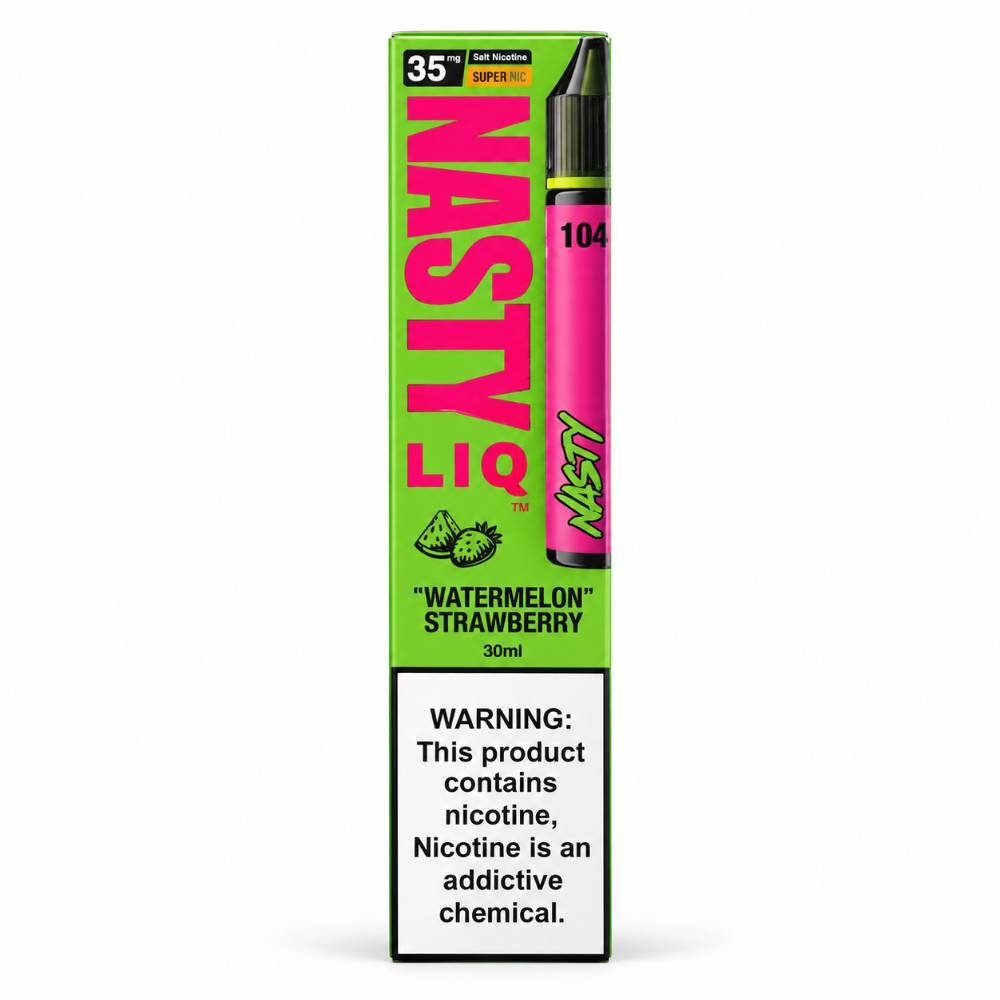 سالت نستی هندوانه توت‌فرنگی 35 میلی‌گرم Nasty Watermelon Strawberry Salt Nicotine 35mg