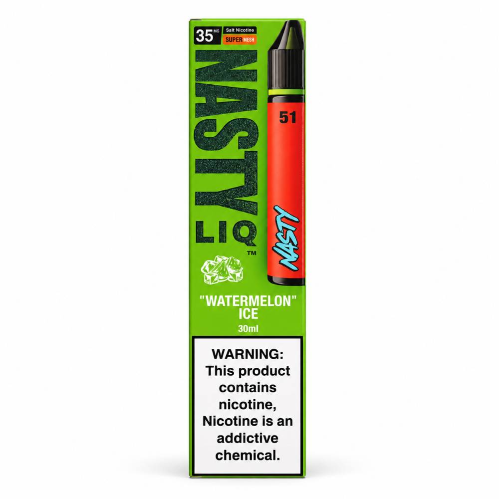 سالت نستی هندوانه یخ 35 میلی‌گرم Nasty Watermelon Ice Salt Nicotine 35mg