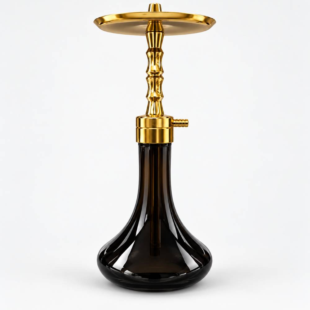 قلیان لان کینگ مشکی طلایی Lion King Black Gold Hookah
