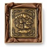کیف سیگار فلزی آنتیک طرح فرشته Angel Antique Cigarette Case