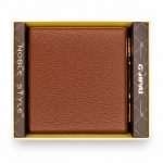 کیف سیگار چرمی قهوه‌ای مربعی Noble Square Cigarette Case