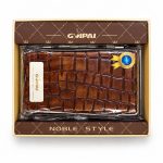 کیف سیگار گوپای طرح کروکودیل GUIPAI Croco Brown