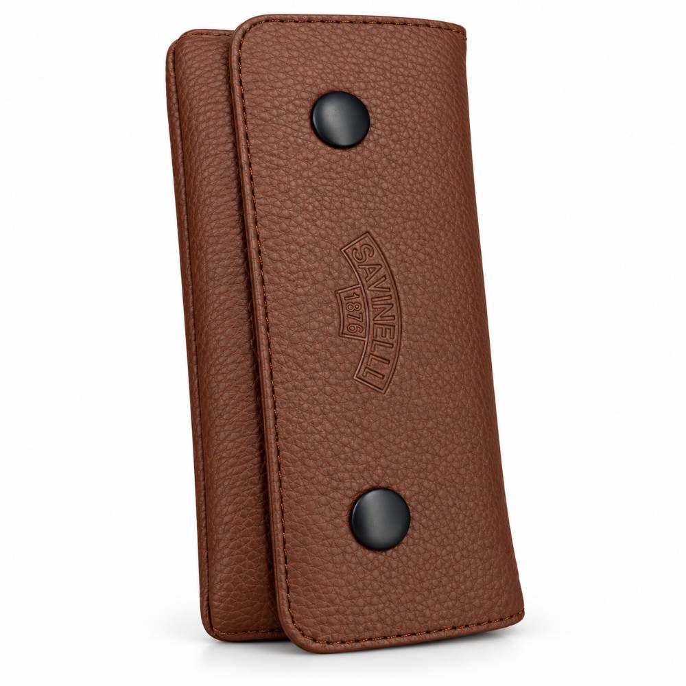 کیف پیپ چرمی ساوینلی SAVINELLI مدل Heritage Snap Brown